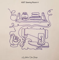 Redwork Sewing Room Set of 12 Designs
