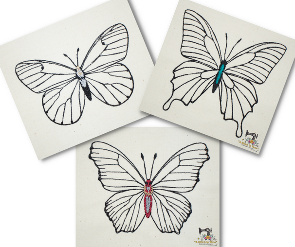 Fabric Painting & Coloring Line Designs| A Stitch in Time Embroidery ...