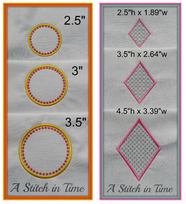 Set of 18 Applique Designs