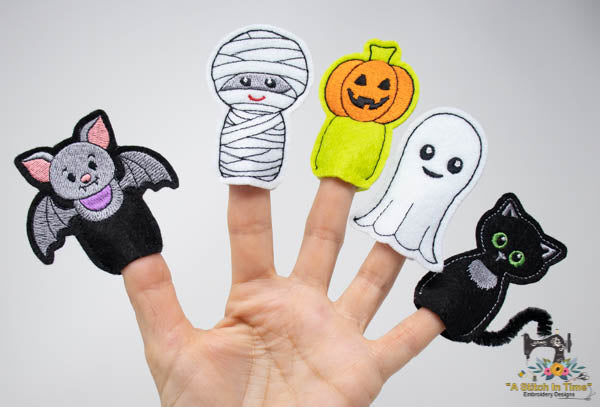 ITH Finger Puppets - Halloween Set with Storage Pouch