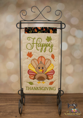 ITH Happy Thanksgiving Mini Quilt