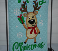 ITH Merry Christmas Mylar Mini Quilt