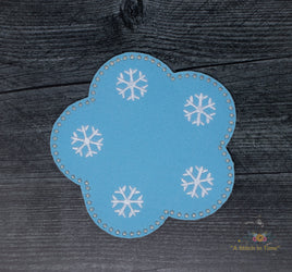 ITH Snowflake Mug Rug