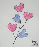 Valentine Flower Sketch Set