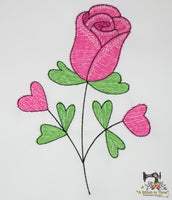 Valentine Flower Sketch Set