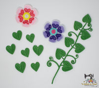 FSL Heart Vine and 3D Flower Set