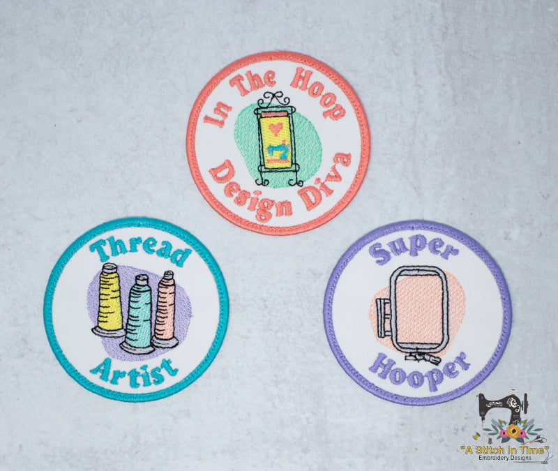 Merit Badges - Embroidery Set 1| A Stitch in Time Embroidery Designs