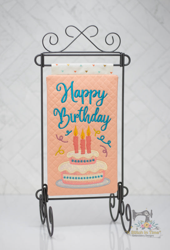 ITH Happy Birthday Mini Quilt