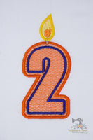 Mylar Number Candle Set - Small