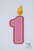 Mylar Number Candle Set - Small