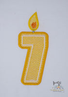 Mylar Number Candle Set - Small