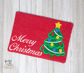 ITH Christmas Tree Mug Rug
