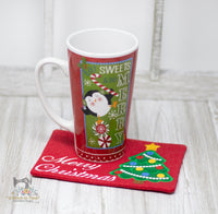 ITH Christmas Tree Mug Rug