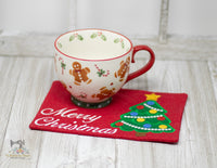 ITH Christmas Tree Mug Rug 2