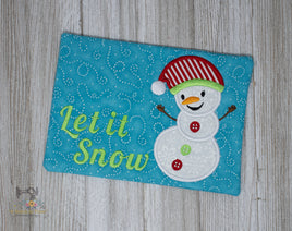 ITH Snowman Mug Rug