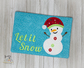 ITH Snowman Mug Rug 2