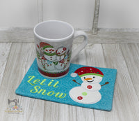 ITH Snowman Mug Rug 2