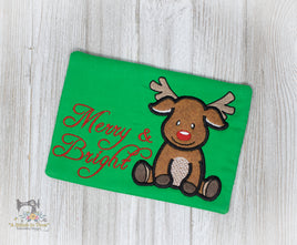 ITH Reindeer Mug Rug