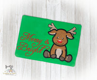 ITH Reindeer Mug Rug 2