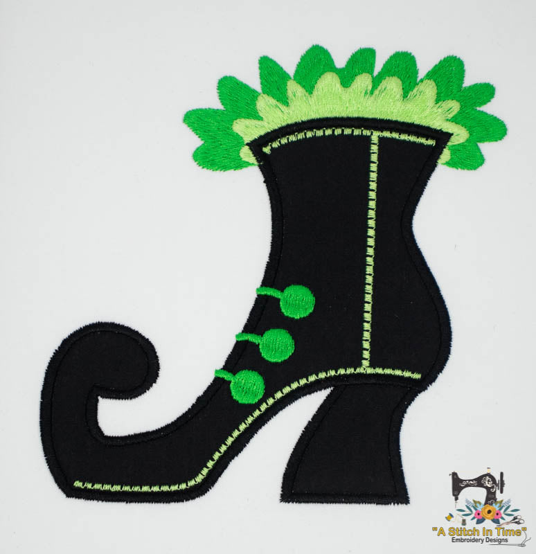 Witch Boot Applique