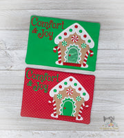 ITH Gingerbread House Mug Rug