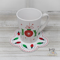 ITH Christmas Lights Mug Rug