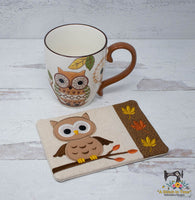 ITH Owl Mug Rug