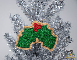 ITH Holly Ornament