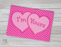 ITH Sweetheart Mug Rug Set  with Applique Hearts