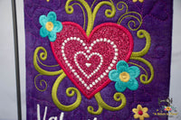ITH Valentines Day Mini Quilt