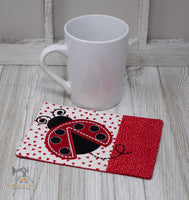 ITH LadyBug Mug Rug