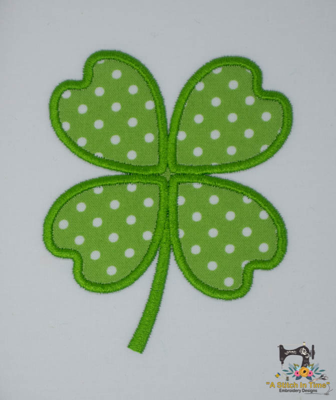 Applique Clover - Small| A Stitch in Time Embroidery Designs