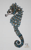 Shimmery Seahorse 2.85 x 6.72