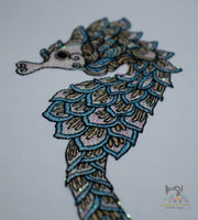Shimmery Seahorse 2.85 x 6.72