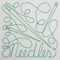 Set of 12 Redwork Sewing Collection Designs (4x4 hoops)