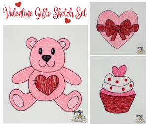 Valentine Gifts Sketch Set